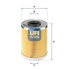 UFI 2668700 YAKIT FİLTRESİ LGN II-ESPACE IV-MGN II-KNG 1.9 DCİ-MASTER II-MOVANO 2.8 DTİ-CARISMA-PRIMERA