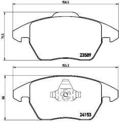 BREMBO P61076 ÖN BALATA C4 PICASSO 06 >11 > P5008 1.6 16V-2.0 16V-2.0 HDI 08 >12 >P3008 12 > DS4 11 > DS5 12 >