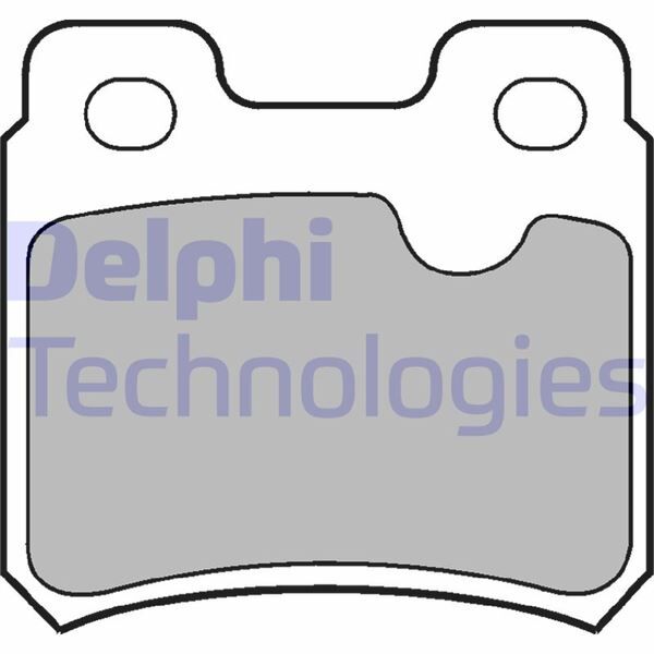 DELPHI LP586 ARKA FREN BALATASI VECTRA A 88-95 ASTRA F 94-98 CALIBRA A 90-97 KADETT E 86-91 VECTRA B 96>