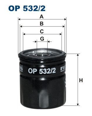 FILTRON OP532.2 YAĞ FİLTRESİ MAZDA 5 CW 2.0 MZR 150HP 10 >