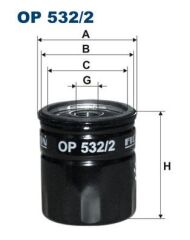 FILTRON OP532.2 YAĞ FİLTRESİ MAZDA 5 CW 2.0 MZR 150HP 10 >