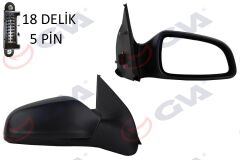 GVA 1090125 DIŞ DİKİZ AYNASI SAĞ ASTRA H 04> ELEKTRİKLİ ISITMALI KONVEKS 5 FİŞ VM-968EHR