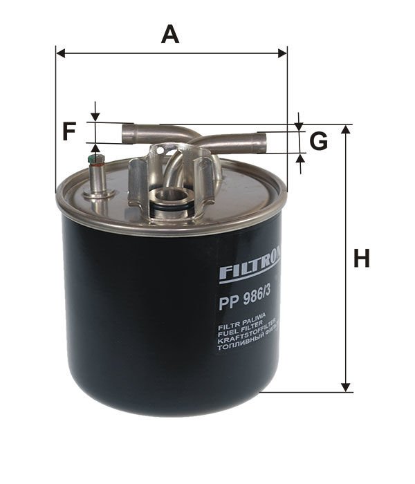 FILTRON FILT PP 986/3 PASSAT-A4-A6 YAKIT FILTRESI H126WK