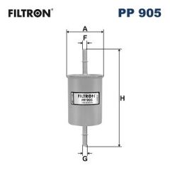 FILTRON PP905 YAKIT FİLTRESİ BRAVA-BRAVO-MAREA-PUNTO-TMPR-DUCATO-ASTRA G-COMBO-CORSA B-C-MERIVA-OMEGA-CORDOBA-IBIZ
