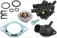 THERMAX T02.166 TERMOSTAT 89 C KOMPLE KANGOO 97> MEGANE I 96> CLIO II 98>05 LAGUNA 96> 1.9D F8Q SENSÖR DELİKLİ