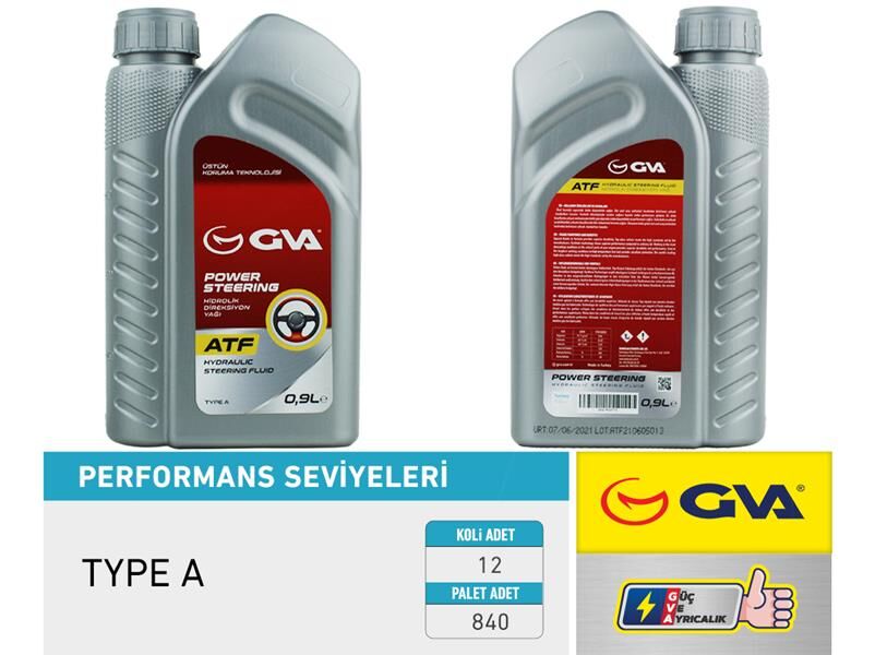 GVA 9920710 HİDROLİK DİREKSİYON YAĞI ATF 900 ml. PLATINUM KIRMIZI