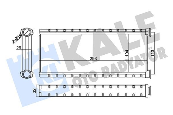 KALE 357335 KALORİFER RADYATÖRÜ COMBO E-GRANDLAND-ZAFIRA LIFE-VIVARO C-PARTNER-BERLINGO-P3008-P5008-EXPERT- RIFTER-C4-C5 AIRCROSS-PICASSO-JUMPY IV