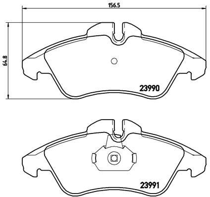 BREMBO P50080 FREN BALATASI ON MERCEDES W638 B901>B904 . VW LT 28-35-46