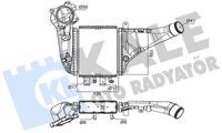 KALE 376090 TURBO RADYATÖRÜ TOYOTA COROLLA CH-R 1.2L 8NRFTS NRE210 NGX10 16-> - ALÜMİNYUM