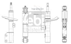 FEBI 1002642 AMORTISOR ON SOL GAZLI BMW E60 E61