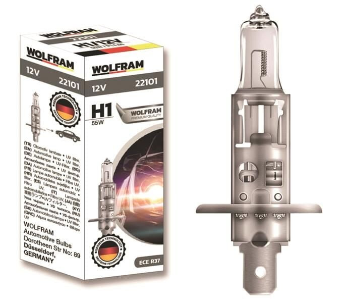 WOLFRAM 22101 AMPUL 12V H1 55 P14.5s STANDART IŞIK 64150