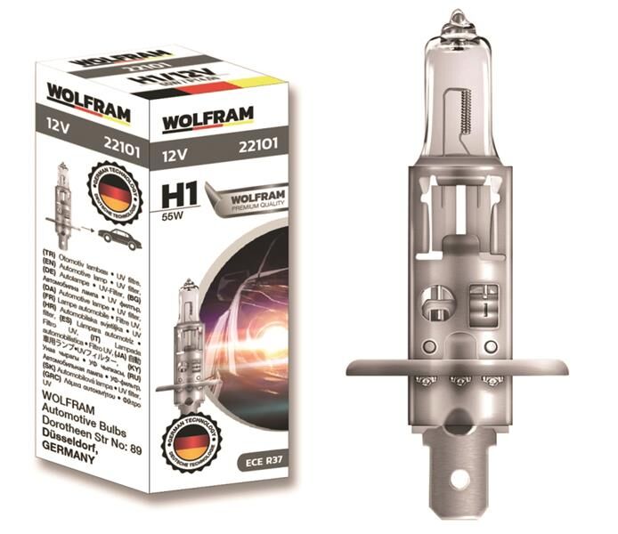 WOLFRAM 22101 AMPUL 12V H1 55 P14.5s STANDART IŞIK 64150