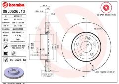 BREMBO 09D52613 FREN DISKI ON MERCEDES W205 S205 C205 A205 W213 S213 C238