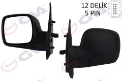 GVA 1016150 DIŞ DİKİZ AYNASI SOL KANGOO 08> ELEKTRİKLİ ISITMALI KONVEKS 5 FİŞ VM-6131EHL
