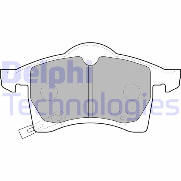 DELPHI LP1309 ÖN BALATA ASTRA G 1.8 00/05 ASTRA H 05 > ZAFIRA 00 > MERIVA 03 > CORSA C D 03 > COMBO 04 >