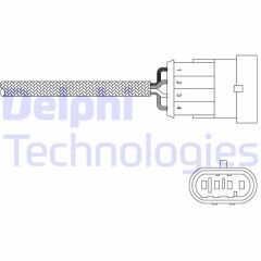 DELPHI ES20302-12B1 OKSİJEN SENSÖRÜ ALBEA 1.4 07 >-BRAVO 1.4 07 >-DOBLO 1.4 05 >-DOBLO 1.6 16V 01 >-LINEA 1.4 07 >-PUNTO