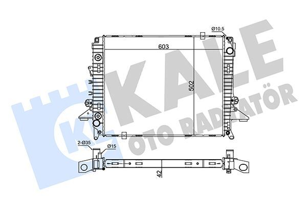 KALE 354975 MOTOR SU RADYATORU LAND ROVER DISCOVERY III-IV L319