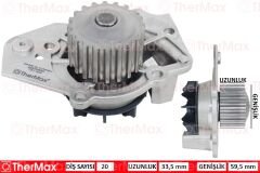 THERMAX T01.304 DEVİRDAİM PEUGEOT P205 83>97 P305 82>88 P306 94>01 P309 89>93 P405 88>95 J5 90>94 CITROEN ZX-XANTIA- C25-C15-BX 1.7-1.8-1.9D-TD