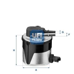 UFI 5517000 YAKIT FİLTRESİ FIESTA IV 08 > FOCUS C-MAX 03-07 >MAZDA 2- MAZDA 3 1.6TDCI VOLVO S40 1.6D 05 > OE