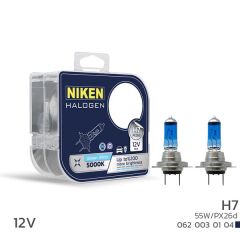 NIKEN 0620030104 NIKEN 12V H7 55W BEYAZ IŞIK AMPUL PX26d 5000K