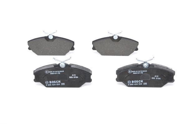 BOSCH 0986424533 ÖN FREN BALATASI RENAULT MEGANE 99> LAGUNA 95> SCENIC 99> LOGAN 06> SAFRANE 96>00