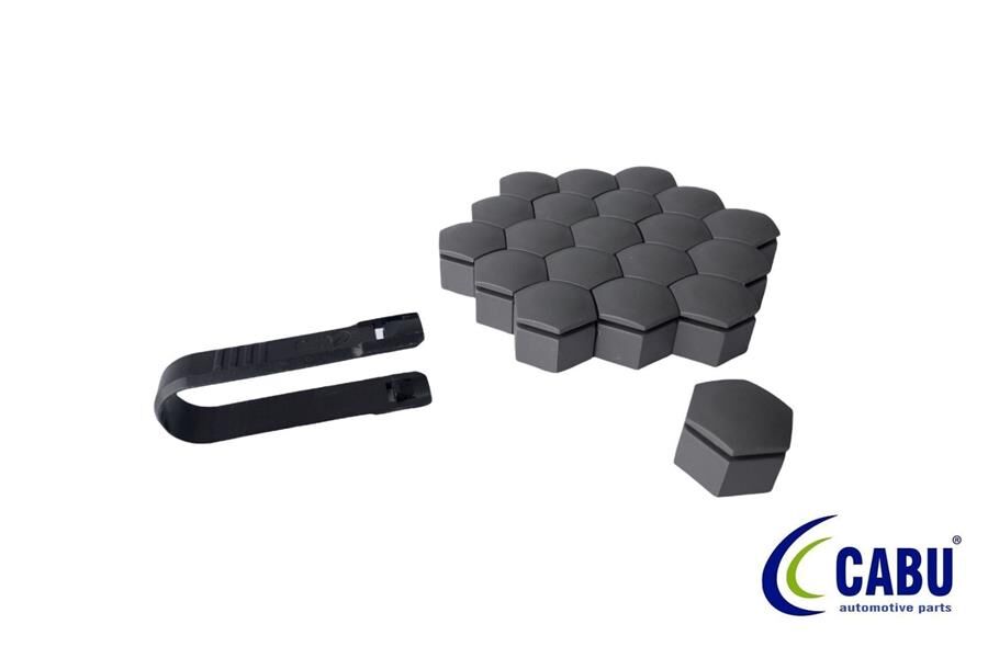 CABU 220652 BİJON KAPAĞI KÖMÜR METALİK 22X21mm INSIGNIA- A 20 ADET 220644