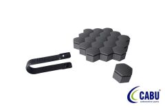 CABU 220652 BİJON KAPAĞI KÖMÜR METALİK 22X21mm INSIGNIA- A 20 ADET 220644