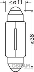 OSRAM 6418 AMPÜL 12V 5W SV8.5-8 C5W UNV1