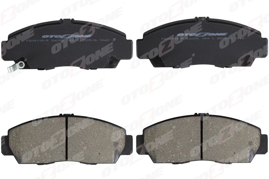 OTOZONE FDO9115-R ÖN FREN BALATA HONDA CIVIC 1.6L R16A2 R16B2 VTEC sedan FD6 FB7 kasa 06-16 / 1.8L R18A2 FD7 kasa 06-12 - Aşınma ikaz soketli