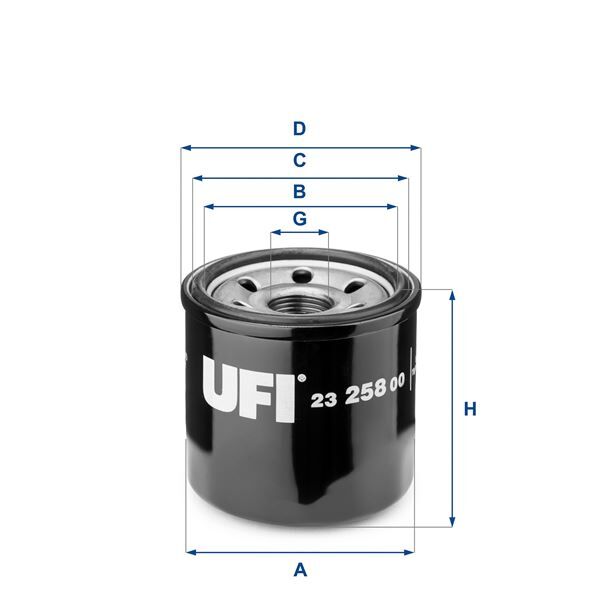UFI 2325800 YAĞ FİLTRESİ RENAULT MEGANE III 09> MEGANE IV 16> DACIA DUSTER 15> 1.6SCe H4M CAPTUR II 22> 1.6E-TE CH