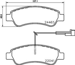 BREMBO P61125 ARKA FREN BALATASI FİŞLİ BOXER-JUMPER-DUCATO 06>