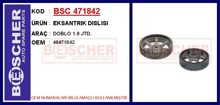 BSC 471842 EKSANTRIK DISLISI DOBLO 1.9 JTD.