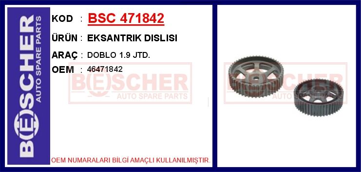 BSC 471842 EKSANTRIK DISLISI DOBLO 1.9 JTD.