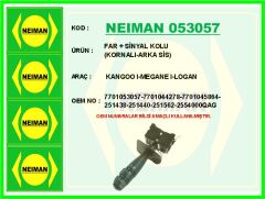 NEIMAN 053057 FAR SİNYAL KOLU KORNALI-ARKA SİS KANGOO I-MEGANE I-LOGAN