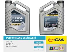 GVA 9921523 MOTOR YAĞI 20W50 3 LT PLATINUM MİNERAL API SL/CF