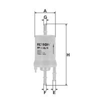 FILTRON FILT PP 836/4 GOLF5-JETTA-POLO-A3-LEON YAKIT FILTRESI 4 BAR / KL156/3 / EP204 / H155WK02