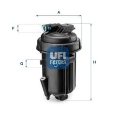 UFI 5516300 YAKIT FİLTRESİ OPEL ANTARA 2.0 CDTİ-CHEVROLET CAPTIVA -EPICA-LACETTI-NUBIRA 2.0D 07 > OE