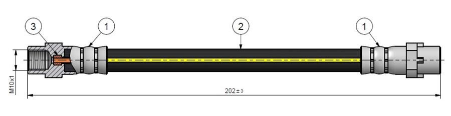 FREN HORTUMU ARKA BMW E81 E82 E87 E88 E90 E91 E92 E93 E84