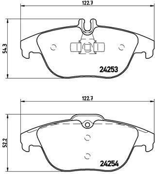 BREMBO P50068 FREN BALATASI ARKA MERCEDES W204 S204 X204 C207 A207