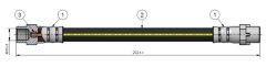 CAVO C900330A FREN HORTUMU ARKA BMW E81 E82 E87 E88 E90 E91 E92 E93 E84