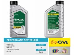 GVA 9921320 MOTOR YAĞI 10W40 1 LT PLATINUM YARI SENTETİK API SL/CF