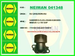 NEIMAN 041348 SU ÇIKIŞ BORUSU SANDERO-CLIO-LOGAN-KANGOO-MODUS 1.2 16V D4F