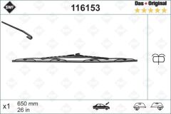 VALEO 116153 SILECEK SUPURGESI ON SOL 650mm MERCEDES VITO W638 97>03 SWF