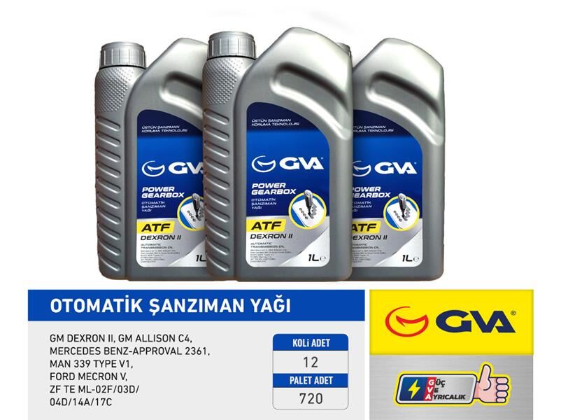 GVA 9920720 OTOMATİK ŞANZIMAN YAĞI ATF II 1 LT PLATINUM DEXRON II KIRMIZI
