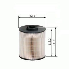 YAKIT FİLTRESİ C5 2.7HDI 08- - C6 2.7HDI 05- - P.407 2.7HDI 05- SU AYRAÇLI KAĞIT