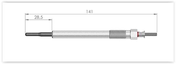 ET1GERMANY ET134072 KIZDIRMA BUJİ VOLVO C30D C70D S40 S60 24D S80 2.4D D3 D5 V50 V60 XC90 XC60 XC70 İX55 3.0CRDI