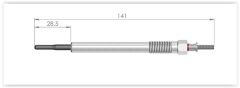 ET1GERMANY ET134072 KIZDIRMA BUJİ VOLVO C30D C70D S40 S60 24D S80 2.4D D3 D5 V50 V60 XC90 XC60 XC70 İX55 3.0CRDI