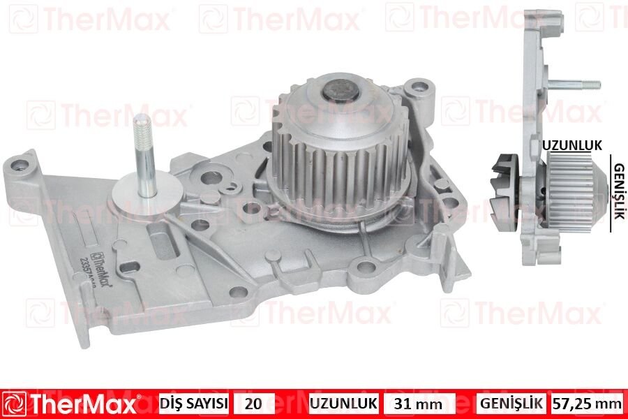 THERMAX T01.121 DEVİRDAİM RENAULT CLIO II 98> CLIO III 05> FLUENCE 10> KANGOO 97> LAGUNA I 97> LAGUNA II 01>05 MEGAN E I-II-III SCENIC I-II-II SYMBOL II 08> DOKKER 12> SANDERO 08> 1.4 1.6