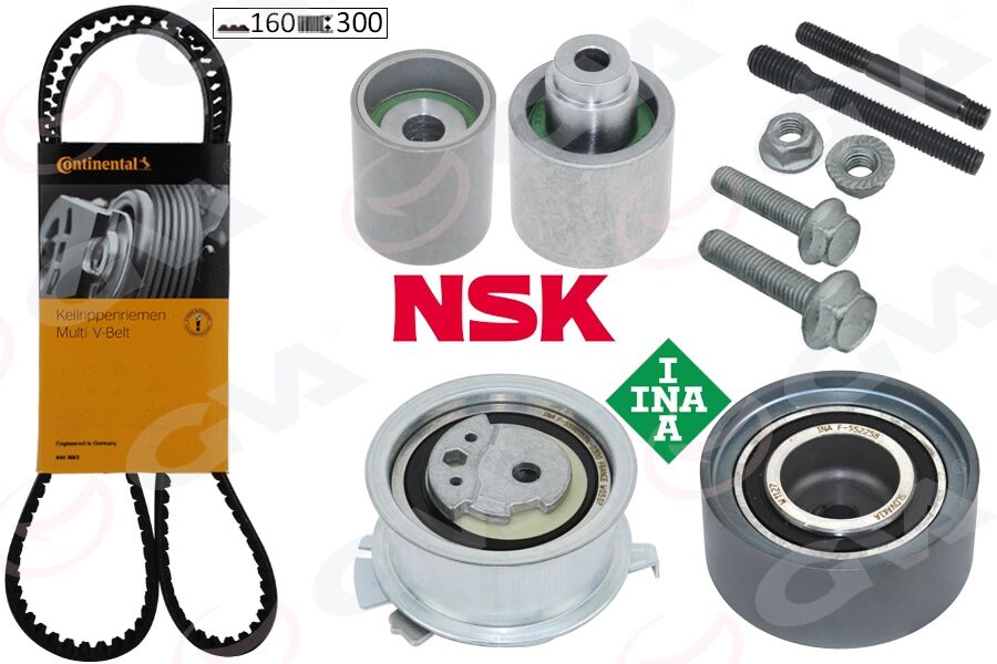 GVA 59T7530 TRİGER SETİ AUDI A4-A5-A6-PASSAT-TIGUAN-SUPERB 2.0 TDI 10> CBAA-CBAB-CBBB-CBAC-CAGA-CAHA