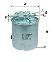 FILTRON FILT PP 857/2 QASHQAI (J10) : XTRAIL (T31) 2.0 DCI 07-13 YAKIT FILTRESI SENSÖRLÜ TIP